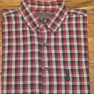 Vintage Abercrombie & Fitch The Big Shirt Mens XL Plaid Button Down Long 90s Y2K